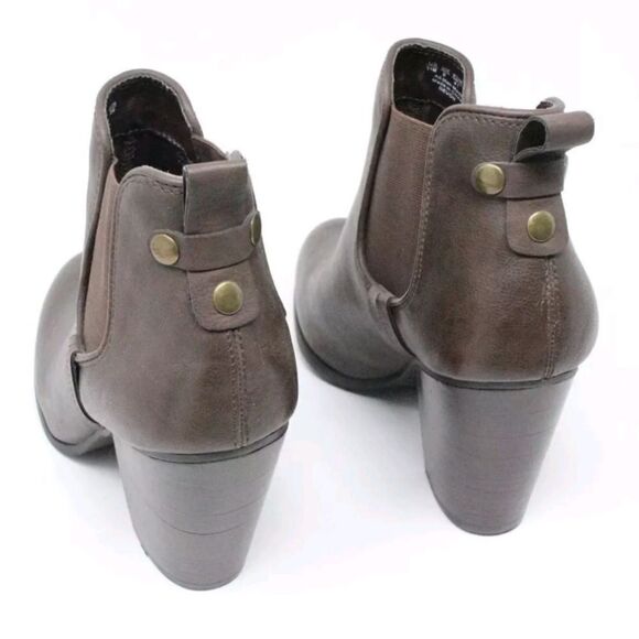 Carlos by Carlos Santana Ankle Brown High Heel Boots Women's Size 11 - Picture 4 of 8
